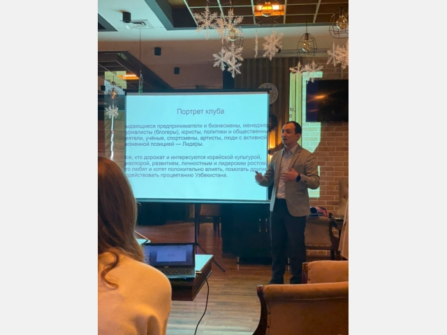 The new leader of the business club 